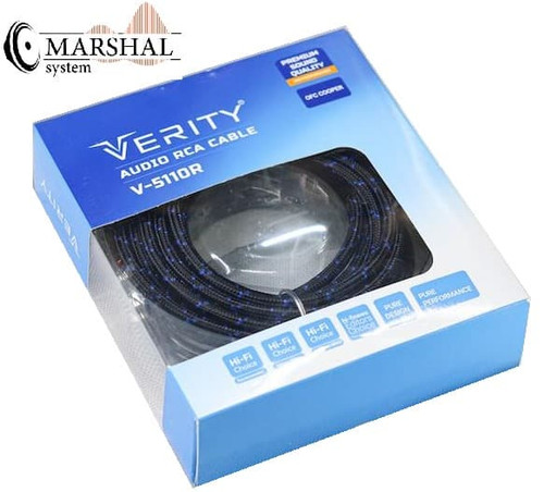 خرید کابل RCA وریتی ۵ متری | ضخامت ۶ میلیمتر | مخصوص سیستمهای سنگین بدون نویز